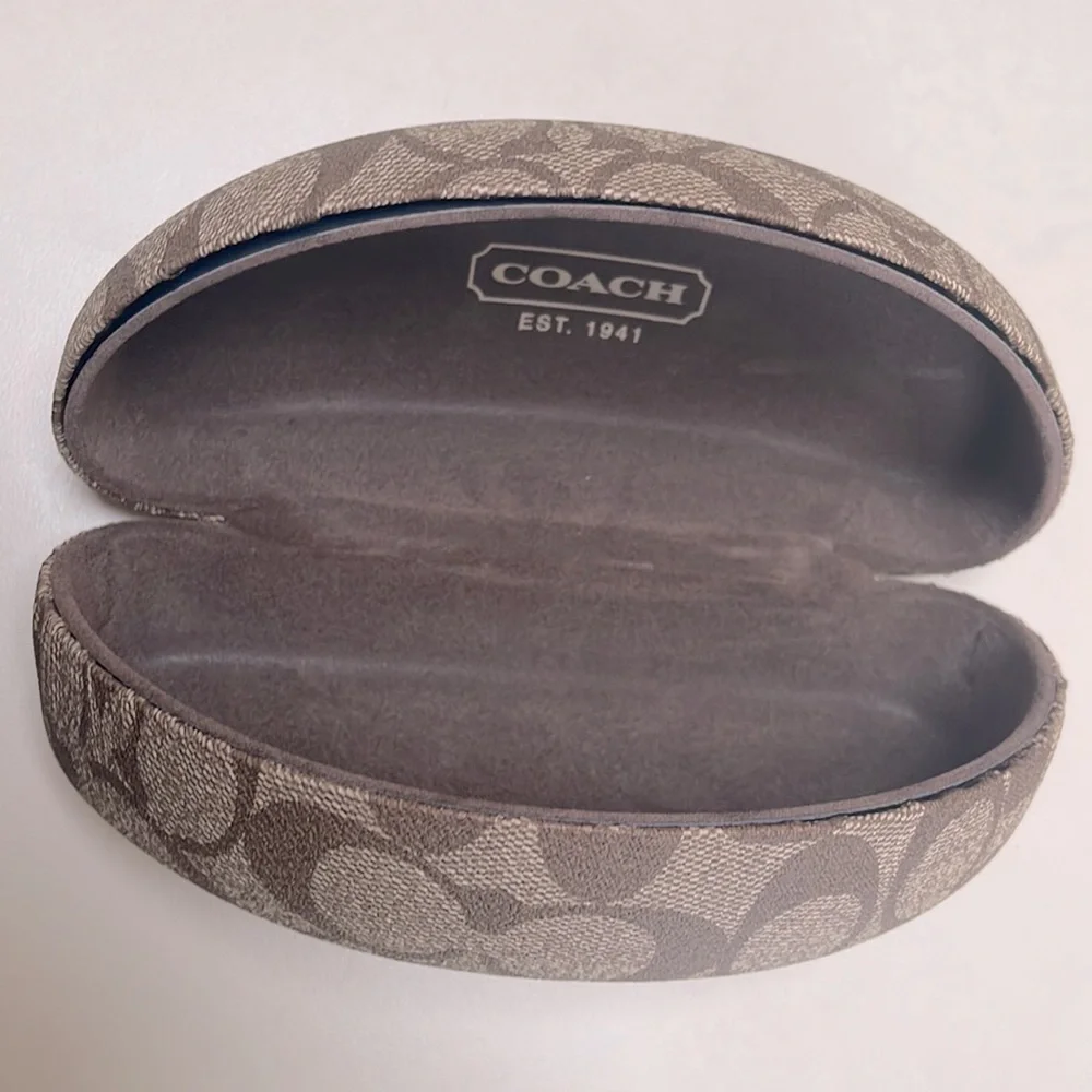 COACH Sunglasses Case + Cleaning Cloth in Signature C Print (no sunglasses) EUC - Picture 4 of 7